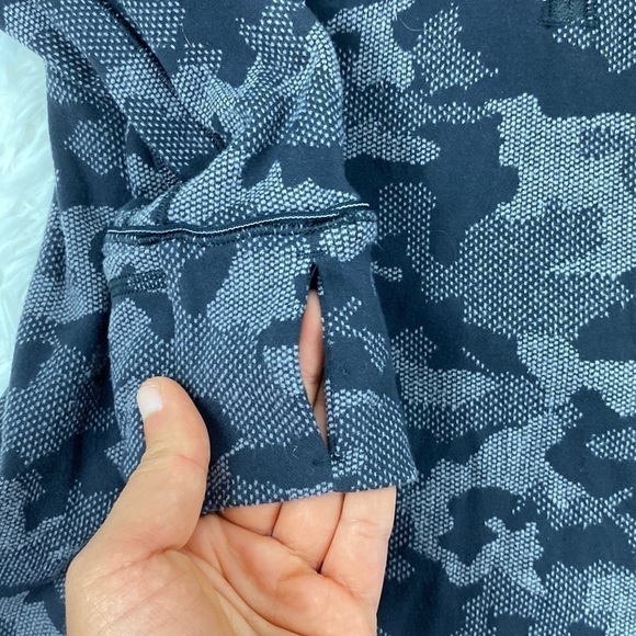 Lululemon Run Briskly 1/2 Zip Heritage Camo Jacquard Black Lunar Rock - Picture 8 of 11